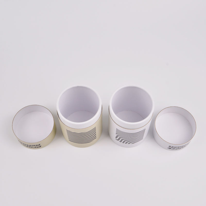 wholesale cylinder round candle cans rose gold and pink cylinder paper tube packaging box for candle jar (copy)