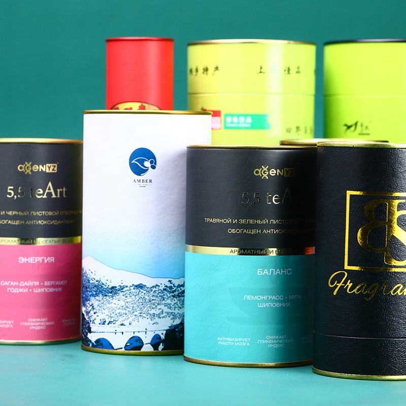 biodegradable material custom design round paper tube packaging box for loose tea coffee bean (copy) biodegradable material custom design round paper tube packaging box for loose tea coffee bean (copy)