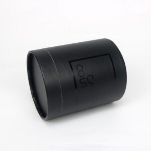environmentally friendly black paper candle tube packaging box candle cans gold paper cylinder box