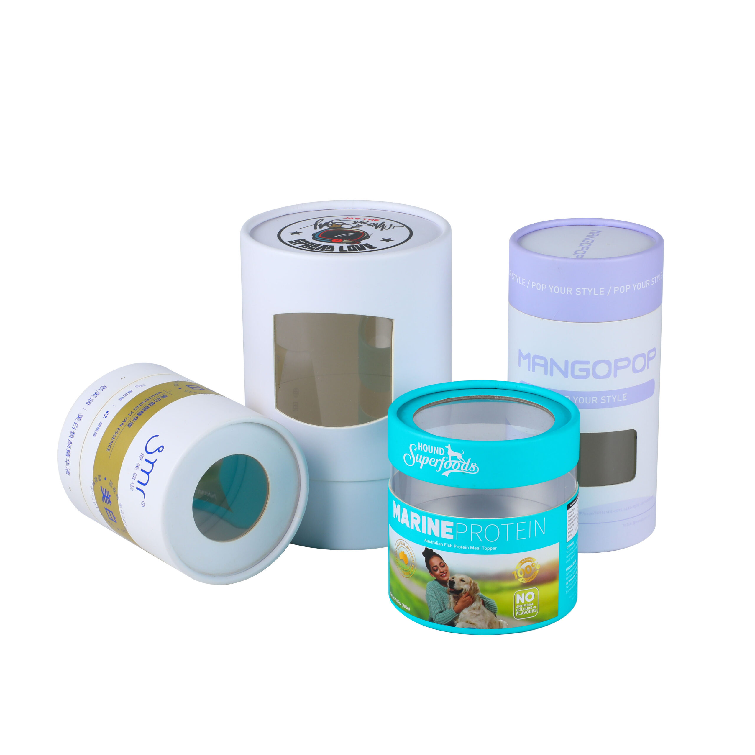 Luxury Custom Size Kraft Paper Tube Luxury Cylinder Cardboard Tubes Display PVC Transparent Window for Coffee Tea Packaging luxury custom size kraft paper tube luxury cylinder cardboard tubes display pvc transparent window for coffee tea packaging