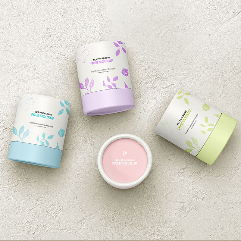 Biodegradable Material Custom Design Round Paper Tube Packaging Box for Loose Tea Coffee Bean hot sale 3 piece small cardboard tube box colorful printed food grade packaging for beverages tea chocolate and gift items (copy)