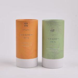 premium food paper cardboard tube canister box premium beverage storage for tea coffee cylinder shaped can (copy)