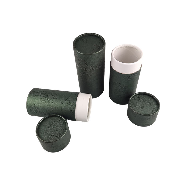 Wholesale Biodegradable Kraft Paper Cardboard Cylinder Packaging Tube Cheap Price Gift Box for Loose Tea and Beverages recyclable paperboard tea paper tube with metal lid round kraft tube for tea powder (copy)