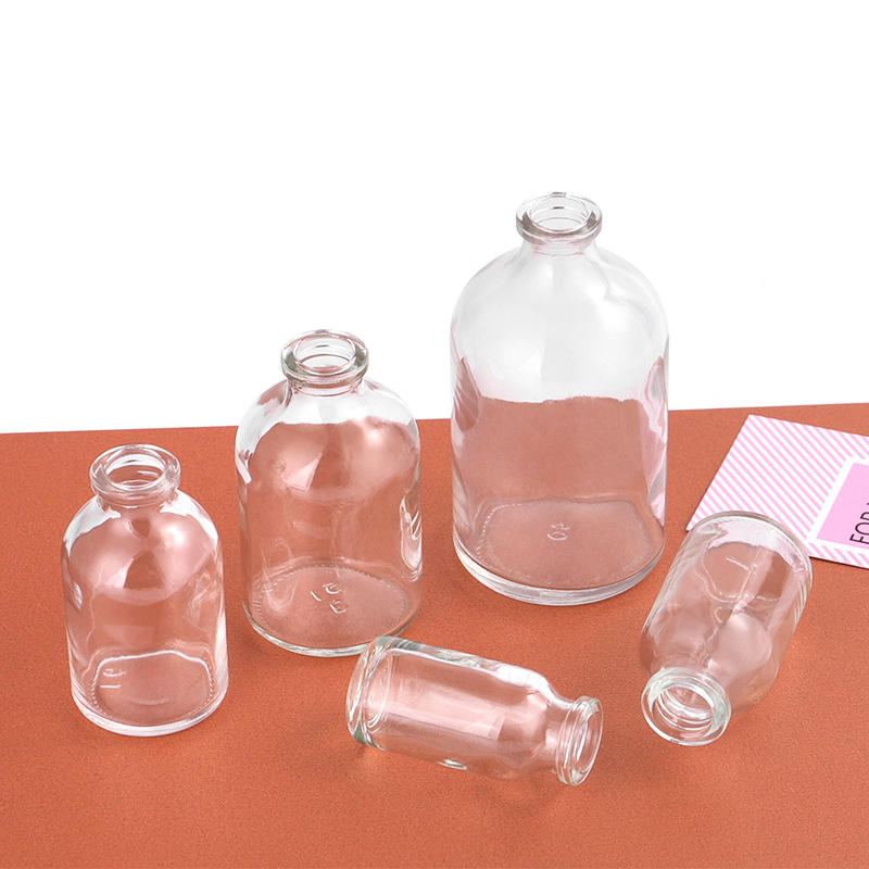 pharmaceutical injection vial bottle clear amber moulded glass vial (copy)