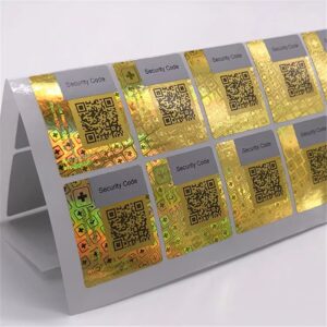 qr code serial number 3d laser hologram label sticker hologram on roll (copy)