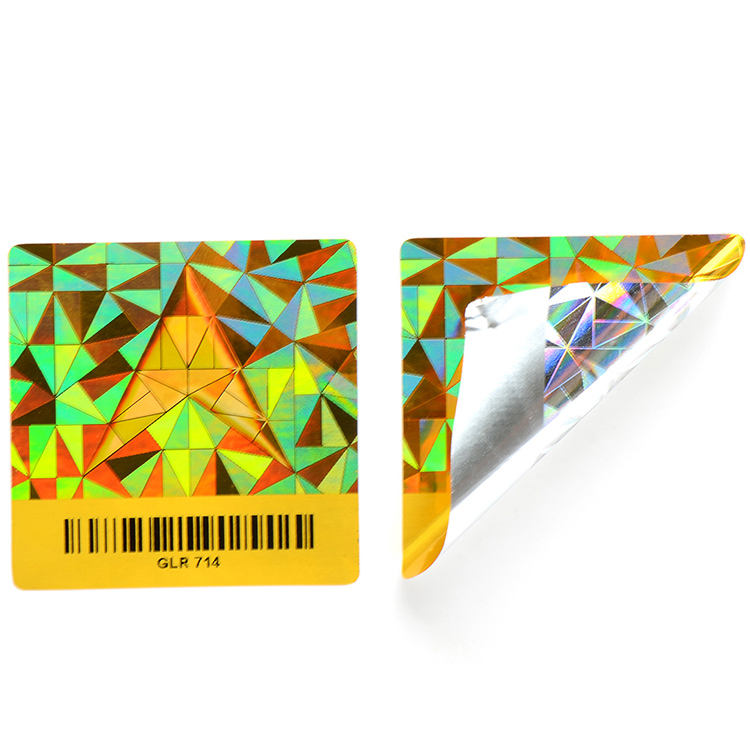 Popular Recyclable Silver Stickers Vial Hologramic Scratch off Label Printing custom authenticity 3d hologram stickers hologram anti counterfeitt stickers (copy)