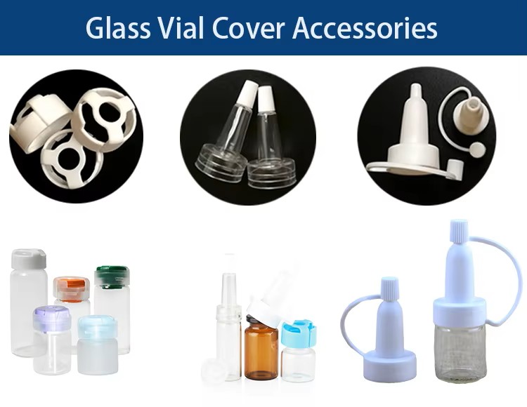 clear 20mm 10ml amber glass vial with gold stamping