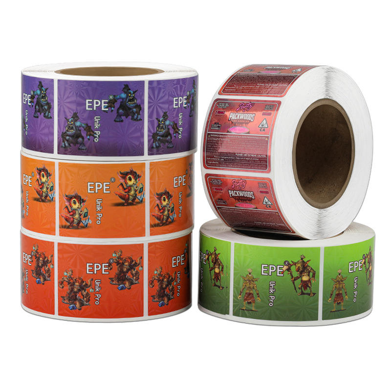 custom logo embossed matte cosmetic sticker transparent candle label (copy)