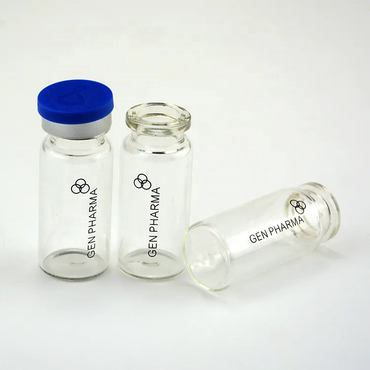 flat crimp borosilicate glass tubular vials with screw caps (copy)