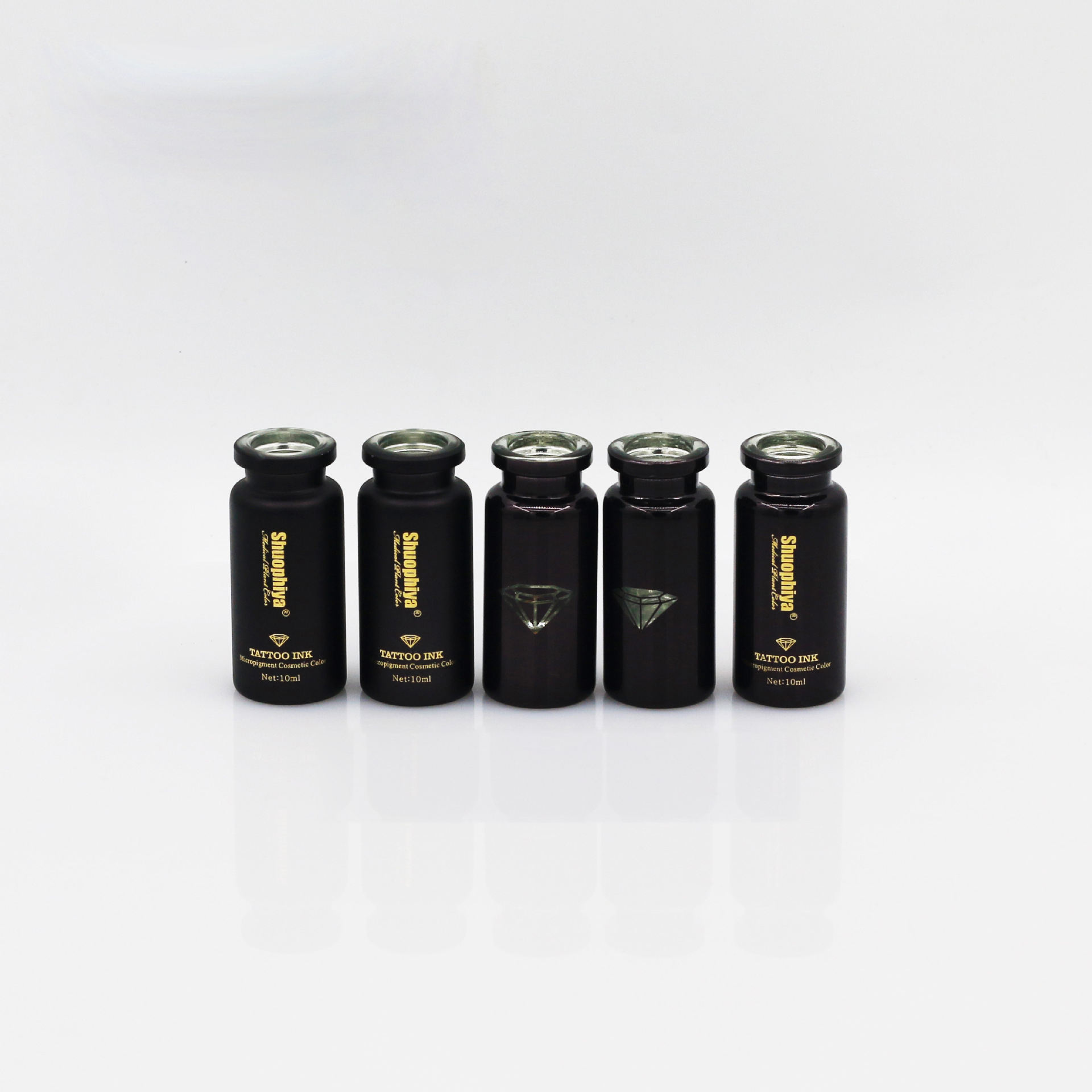 wholesale electroplated green blue silver gold 10ml vials (copy)