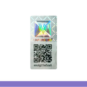 3d anti counterfeit holographic vinyl waterproof sticker qr code security label (copy)