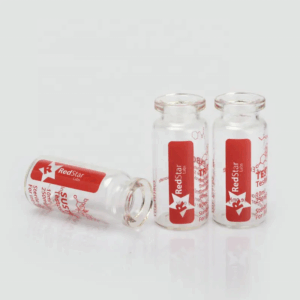 flat crimp borosilicate glass tubular vials with screw caps (copy)