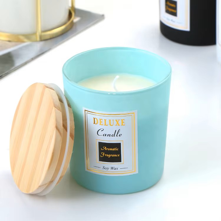 custom logo embossed matte cosmetic sticker transparent candle label (copy)
