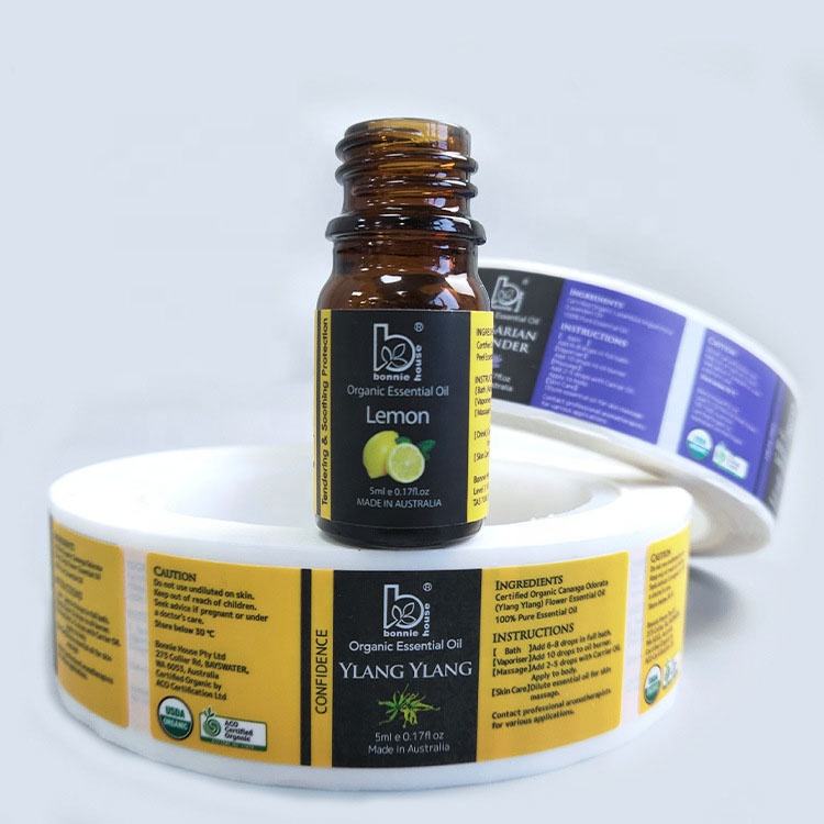 Luxury Waterproof Stickers Private Label Cosmetics Makeup Label Sticker anti fake label printing security seal reminder void sticker anti counterfeiting labels (copy)