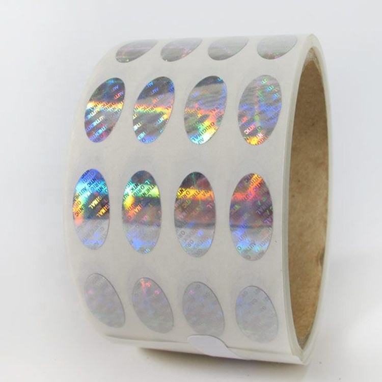 Round Laser Hologram Sticker Sheet Custom Small Silver Hologram Stickers qr code serial number 3d laser hologram label sticker hologram on roll (copy)
